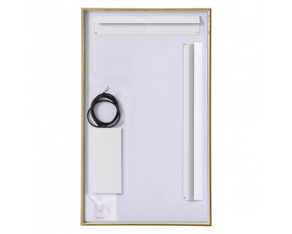 Elegant Wall Mirror - Brass, D 24", H 40" (MRE62440BR)