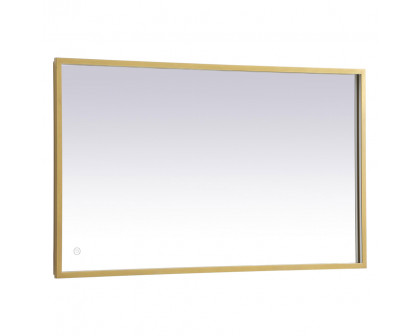 Elegant Wall Mirror - Brass, D 24", H 40" (MRE62440BR)