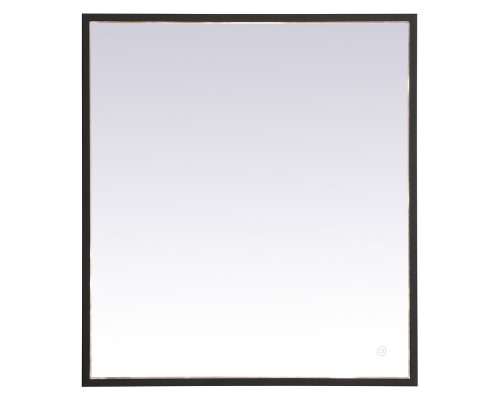 Elegant Wall Mirror - Black, D 27", H 30" (MRE62730BK)