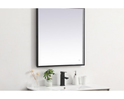 Elegant Wall Mirror - Black, D 27", H 30" (MRE62730BK)