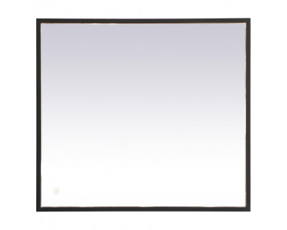 Elegant Wall Mirror - Black, D 27", H 30" (MRE62730BK)