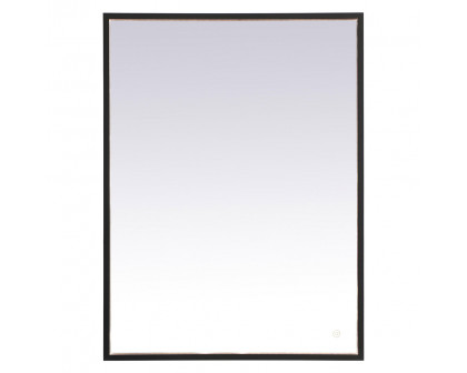 Elegant Wall Mirror - Black, D 27", H 36" (MRE62736BK)