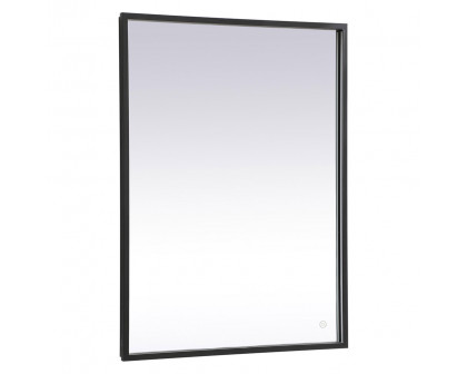 Elegant Wall Mirror - Black, D 27", H 36" (MRE62736BK)