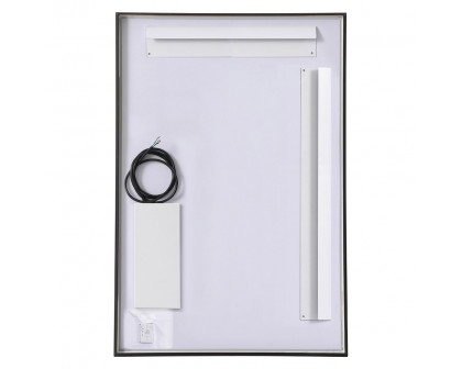 Elegant Wall Mirror - Black, D 27", H 40" (MRE62740BK)