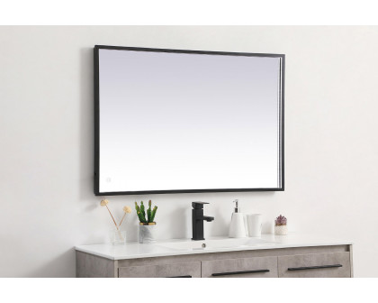 Elegant Wall Mirror - Black, D 27", H 40" (MRE62740BK)