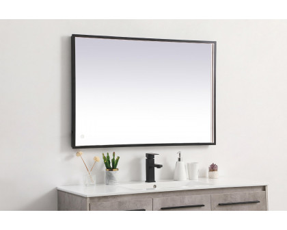 Elegant Wall Mirror - Black, D 27", H 40" (MRE62740BK)