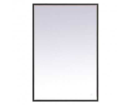 Elegant Wall Mirror - Black, D 27", H 40" (MRE62740BK)