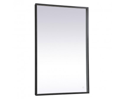 Elegant Wall Mirror - Black, D 27", H 40" (MRE62740BK)