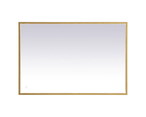 Elegant Wall Mirror - Brass, D 27", H 40" (MRE62740BR)