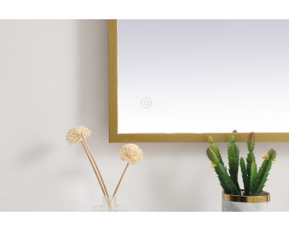 Elegant Wall Mirror - Brass, D 27", H 40" (MRE62740BR)