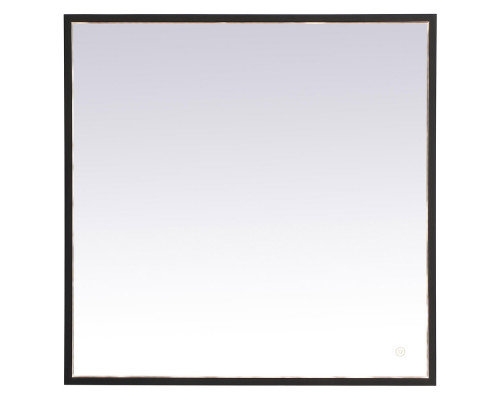 Elegant Wall Mirror - Black, D 30", H 30" (MRE63030BK)