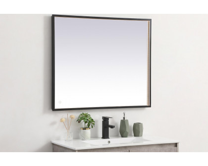 Elegant Wall Mirror - Black, D 30", H 36" (MRE63036BK)