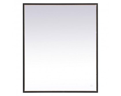 Elegant Wall Mirror - Black, D 30", H 36" (MRE63036BK)