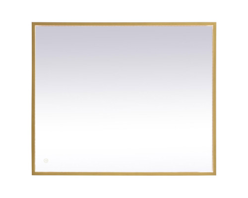 Elegant Wall Mirror - Brass, D 30", H 36" (MRE63036BR)