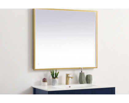 Elegant Wall Mirror - Brass, D 30", H 36" (MRE63036BR)