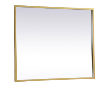 Elegant Wall Mirror - Brass, D 30", H 36" (MRE63036BR)