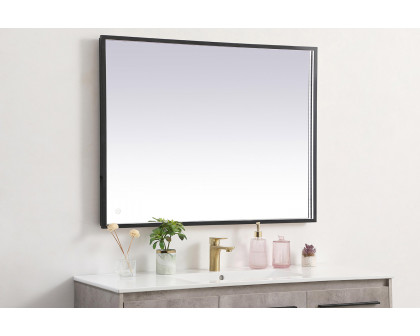 Elegant Wall Mirror - Black, D 30", H 40" (MRE63040BK)