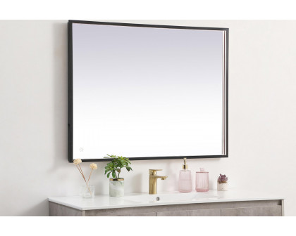 Elegant Wall Mirror - Black, D 30", H 40" (MRE63040BK)