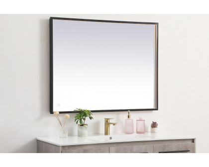 Elegant Wall Mirror - Black, D 30", H 40" (MRE63040BK)