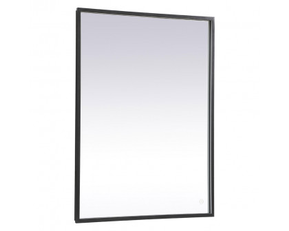 Elegant Wall Mirror - Black, D 30", H 40" (MRE63040BK)