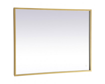 Elegant Wall Mirror - Brass, D 30", H 40" (MRE63040BR)