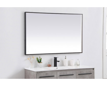 Elegant Wall Mirror - Black, D 48", H 30" (MRE63048BK)