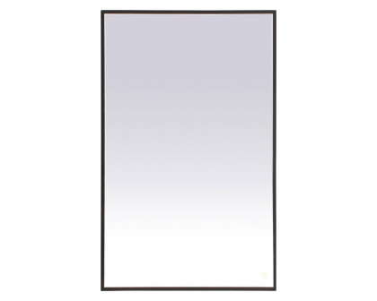 Elegant Wall Mirror - Black, D 48", H 30" (MRE63048BK)