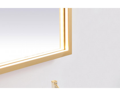 Elegant Wall Mirror - Brass, D 48", H 30" (MRE63048BR)