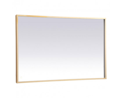 Elegant Wall Mirror - Brass, D 48", H 30" (MRE63048BR)