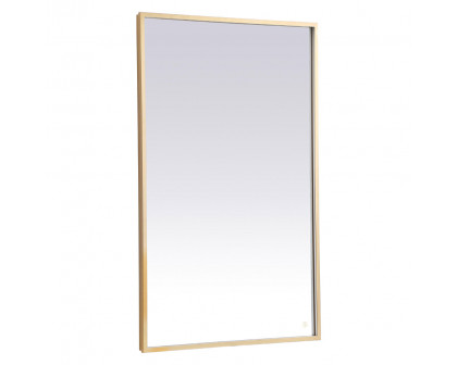 Elegant Wall Mirror - Brass, D 48", H 30" (MRE63048BR)