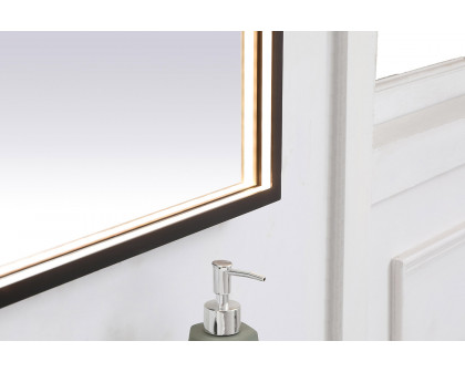 Elegant Wall Mirror - Black, D 72", H 30" (MRE63072BK)