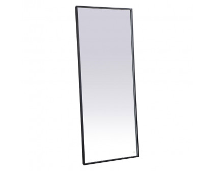 Elegant Wall Mirror - Black, D 72", H 30" (MRE63072BK)