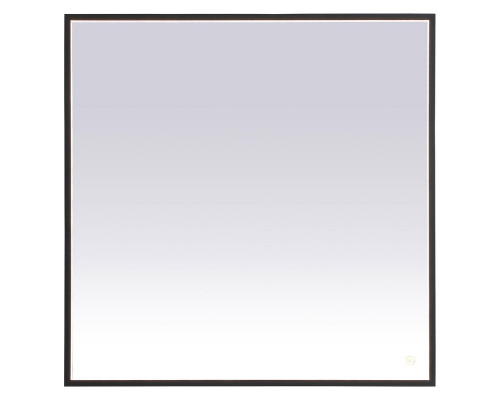 Elegant Wall Mirror - Black, D 36", H 36" (MRE63636BK)