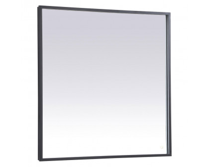 Elegant Wall Mirror - Black, D 36", H 36" (MRE63636BK)