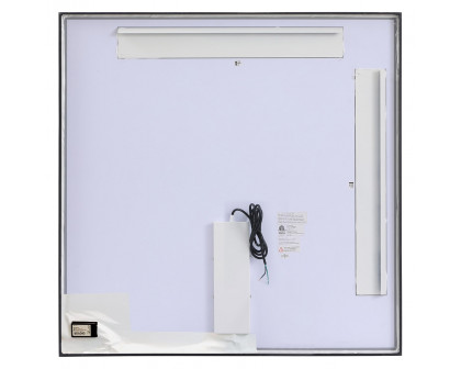 Elegant Wall Mirror - Black, D 36", H 36" (MRE63636BK)