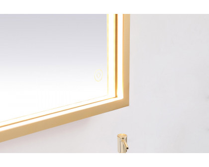 Elegant Wall Mirror - Brass, D 36", H 36" (MRE63636BR)