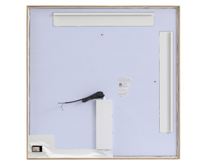 Elegant Wall Mirror - Brass, D 36", H 36" (MRE63636BR)