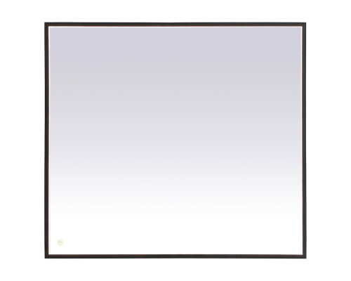 Elegant Wall Mirror - Black, D 40", H 36" (MRE63640BK)