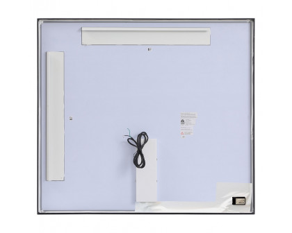 Elegant Wall Mirror - Black, D 40", H 36" (MRE63640BK)