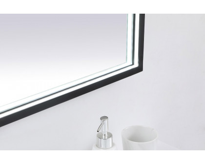 Elegant Wall Mirror - Black, D 40", H 36" (MRE63640BK)