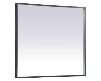 Elegant Wall Mirror - Black, D 40", H 36" (MRE63640BK)