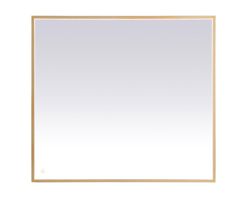 Elegant Wall Mirror - Brass, D 40", H 36" (MRE63640BR)