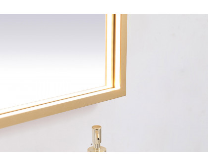 Elegant Wall Mirror - Brass, D 40", H 36" (MRE63640BR)