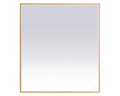 Elegant Wall Mirror - Brass, D 40", H 36" (MRE63640BR)