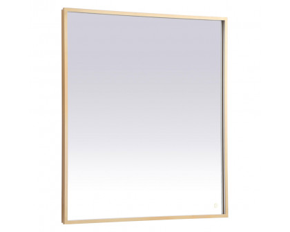 Elegant Wall Mirror - Brass, D 40", H 36" (MRE63640BR)