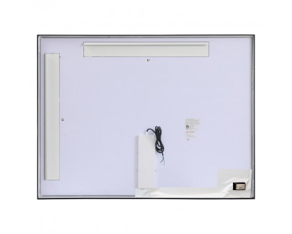 Elegant Wall Mirror - Black, D 48", H 36" (MRE63648BK)