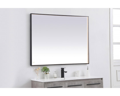 Elegant Wall Mirror - Black, D 48", H 36" (MRE63648BK)