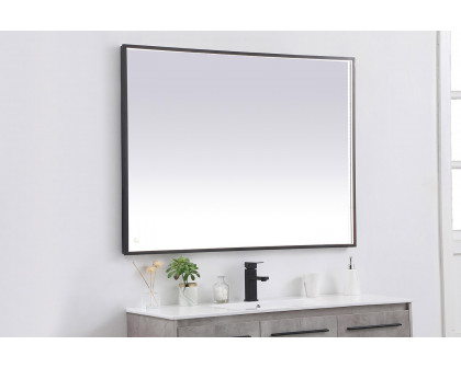 Elegant Wall Mirror - Black, D 48", H 36" (MRE63648BK)