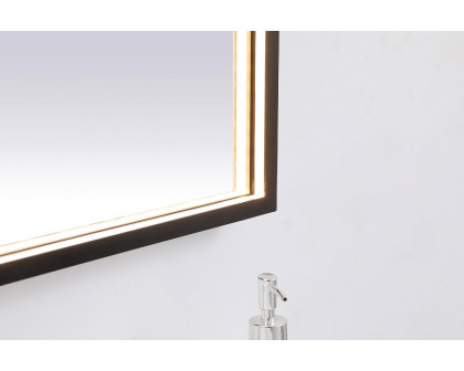 Elegant Wall Mirror - Black, D 48", H 36" (MRE63648BK)