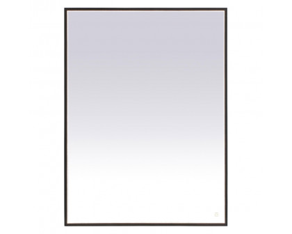 Elegant Wall Mirror - Black, D 48", H 36" (MRE63648BK)